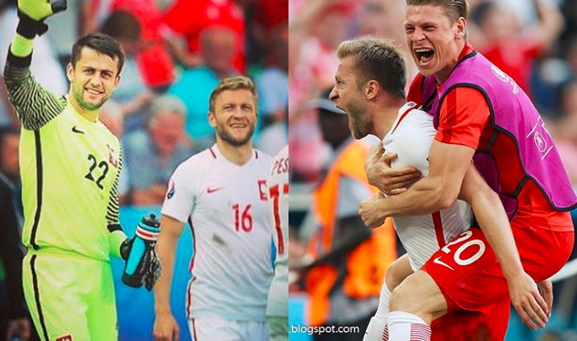 Iza Kuna z Piszczkiem, Fabiańskim i Błaszczykowskim