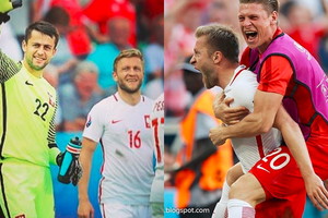 Iza Kuna z Piszczkiem, Fabiańskim i Błaszczykowskim