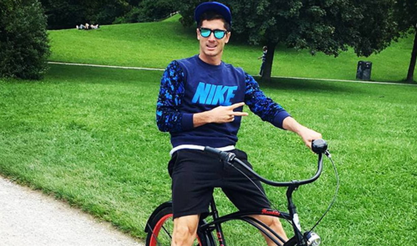 Robert Lewandowski pokazał swój rower