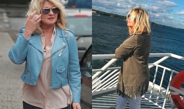 Beata Kozidrak w kostiumie kąpielowym