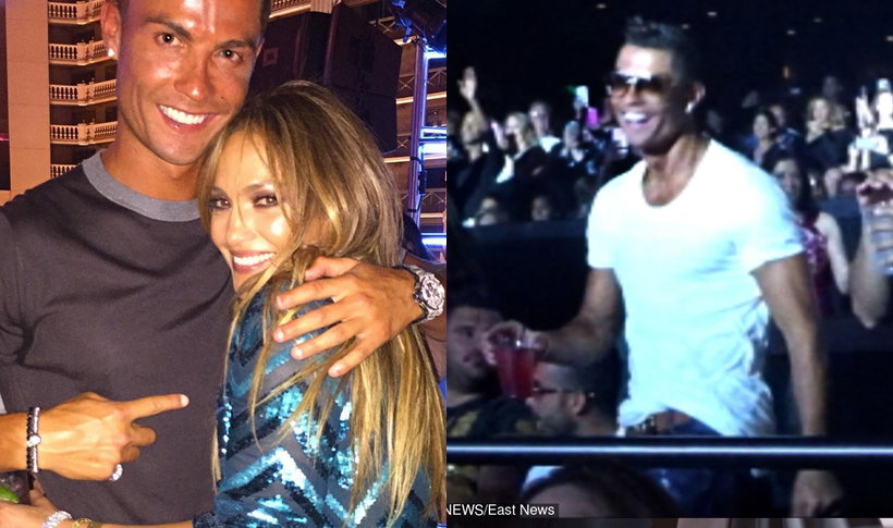 Cristiano Ronaldo na koncercie Jennifer Lopez