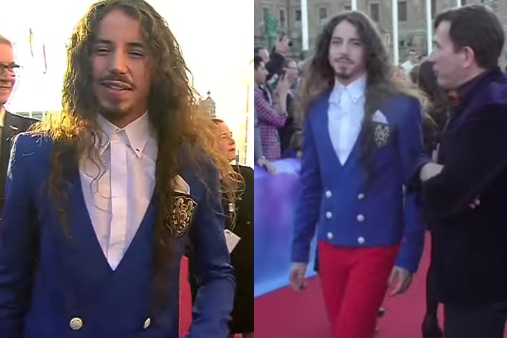 Michał Szpak na ceremonii otwarcia Eurowizji