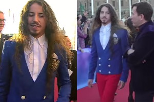 Michał Szpak na ceremonii otwarcia Eurowizji