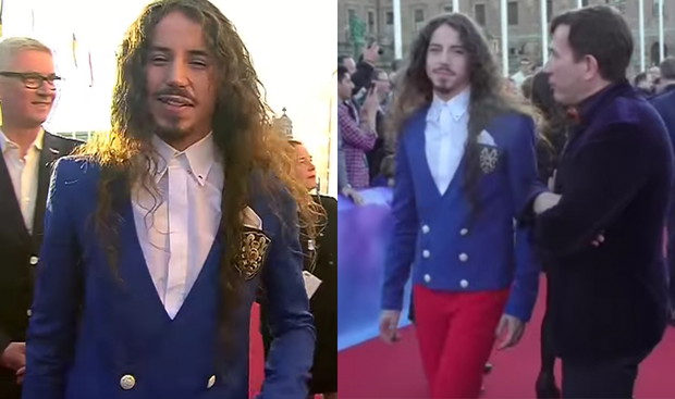 Michał Szpak na ceremonii otwarcia Eurowizji