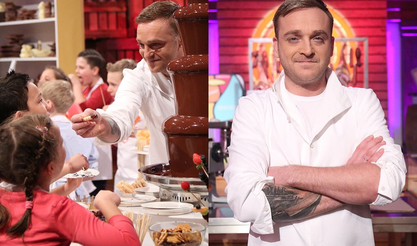 Mateusz Gessler na planie MasterChef Junior