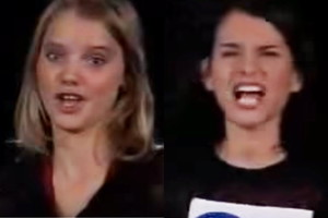 Joanna Kulig i Paulina Sykut w Idolu