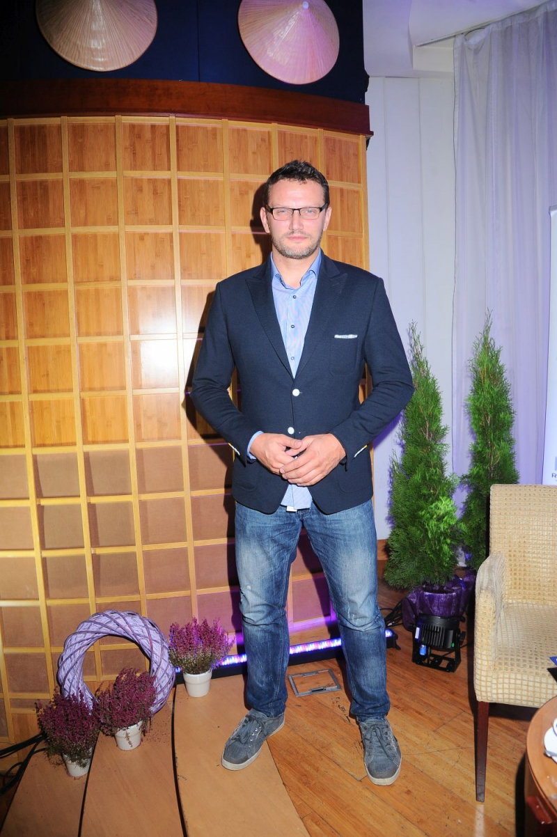 Wojciech Zawioła na premierze swojej książki