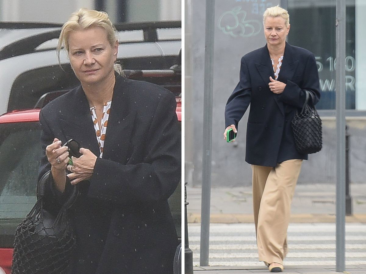 Małgorzata Kożuchowska bez makijażu na mieście