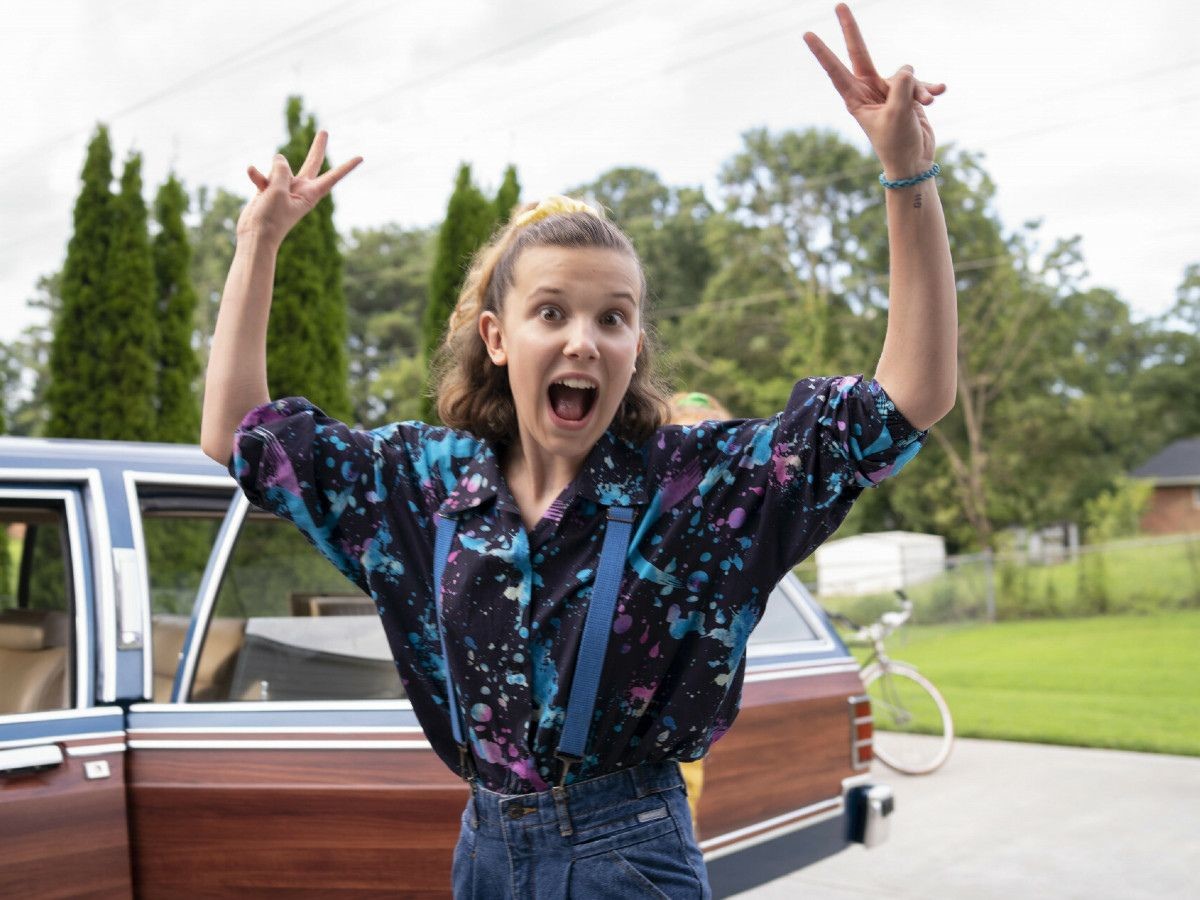 Millie Bobby Brown na planie Stranger Things