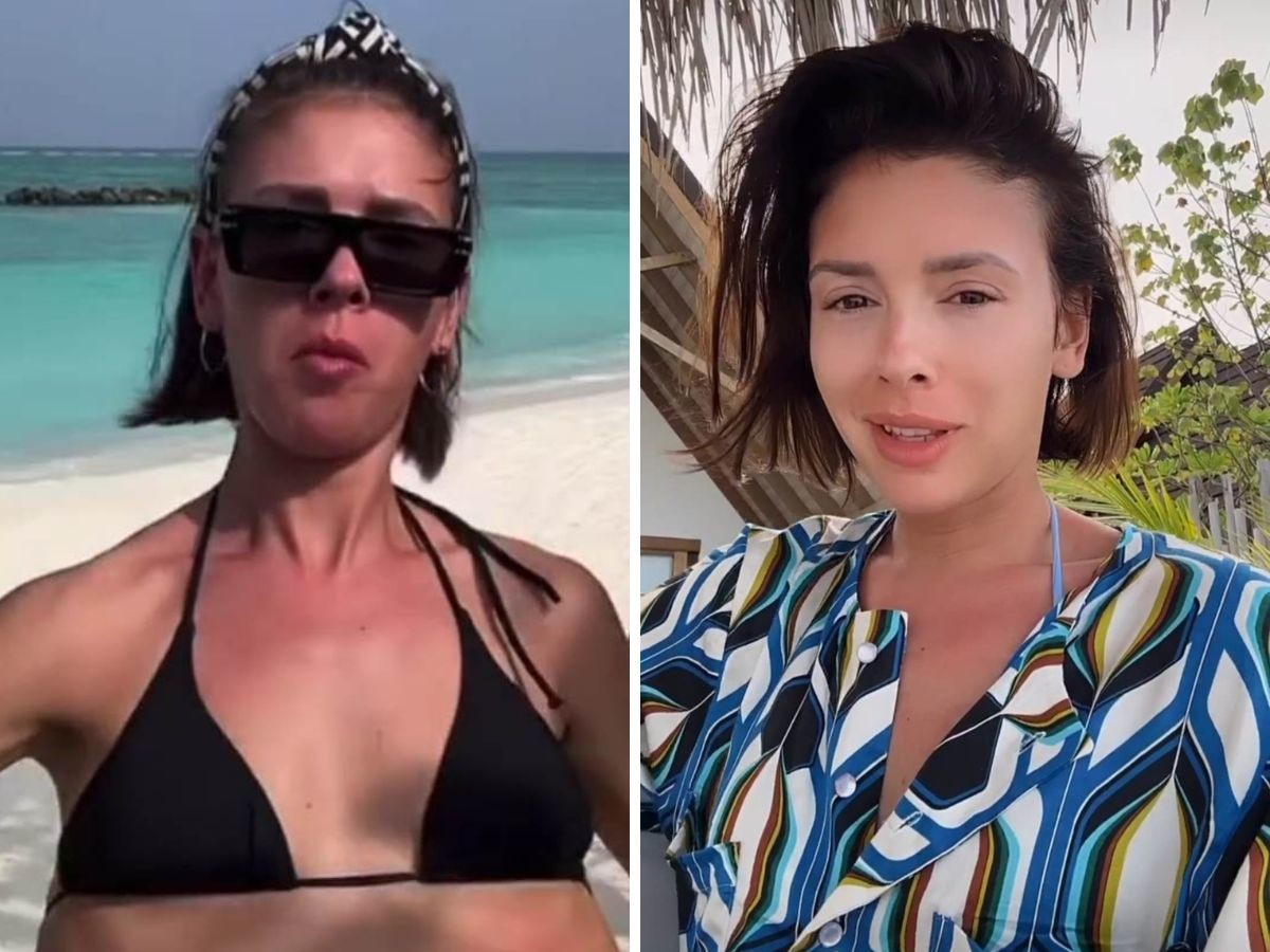 Klaudia Halejcio na wakacjach