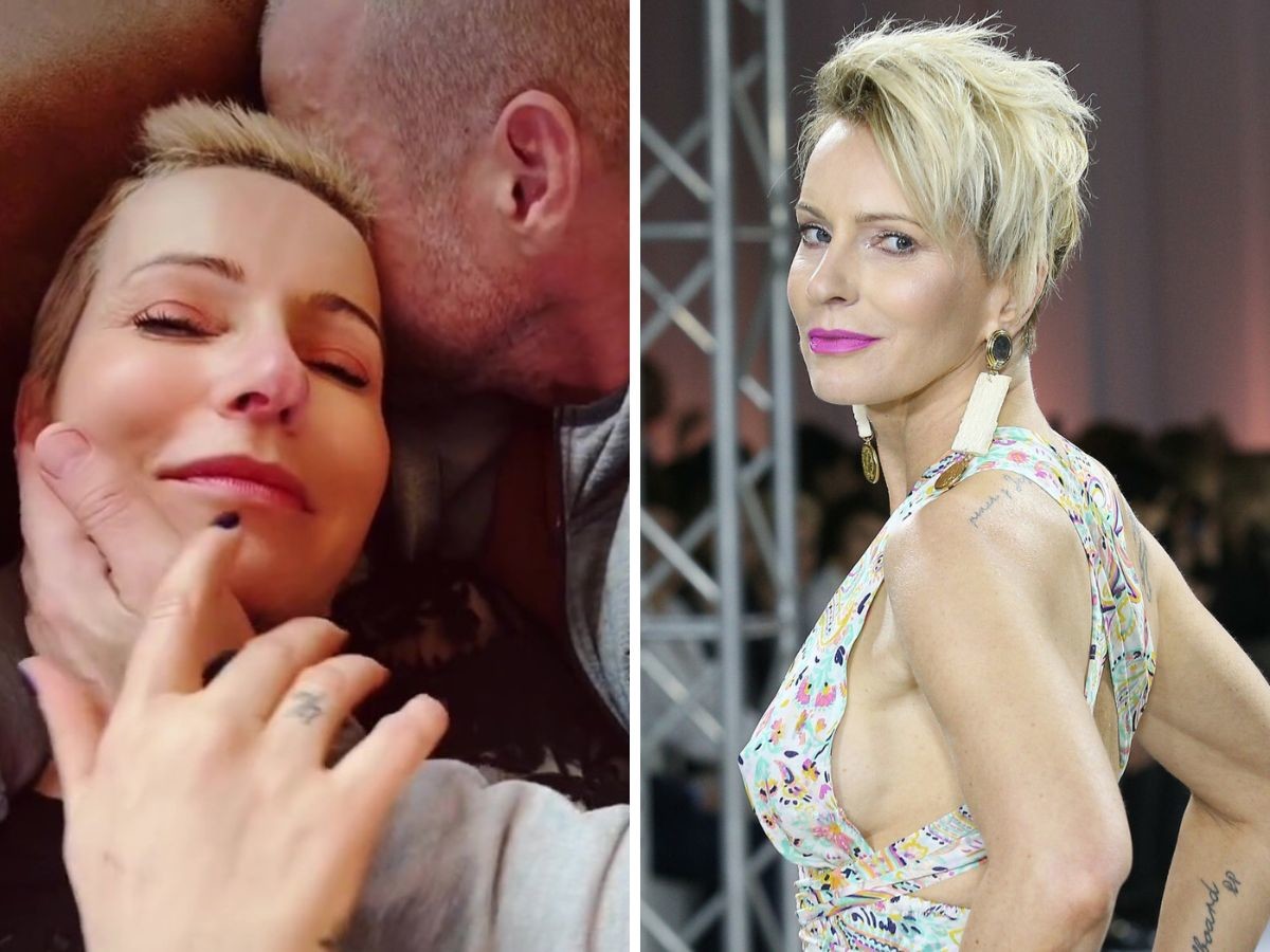 Paulina Smaszcz z partnerem