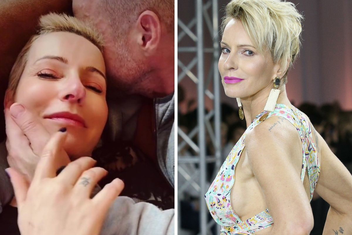 Paulina Smaszcz z partnerem
