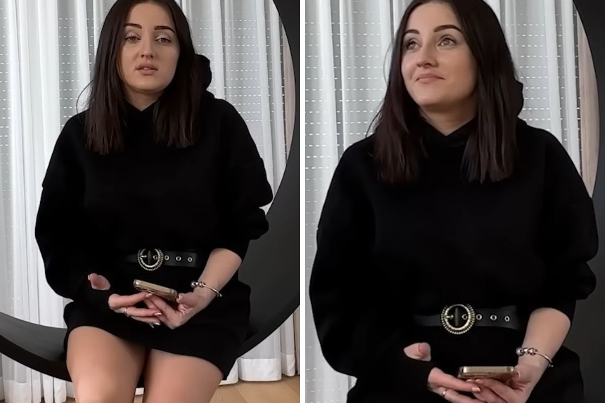 Ania Bardowska w czarnej sukience