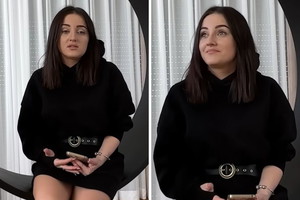 Ania Bardowska w czarnej sukience