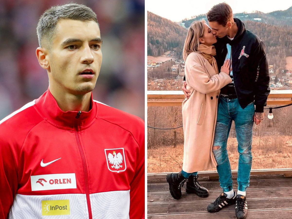 Jakub Kiwior z partnerką