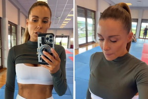 Małgorzata Rozenek komentuje wieczorne treningi na obozie Anny Lewandowskiej