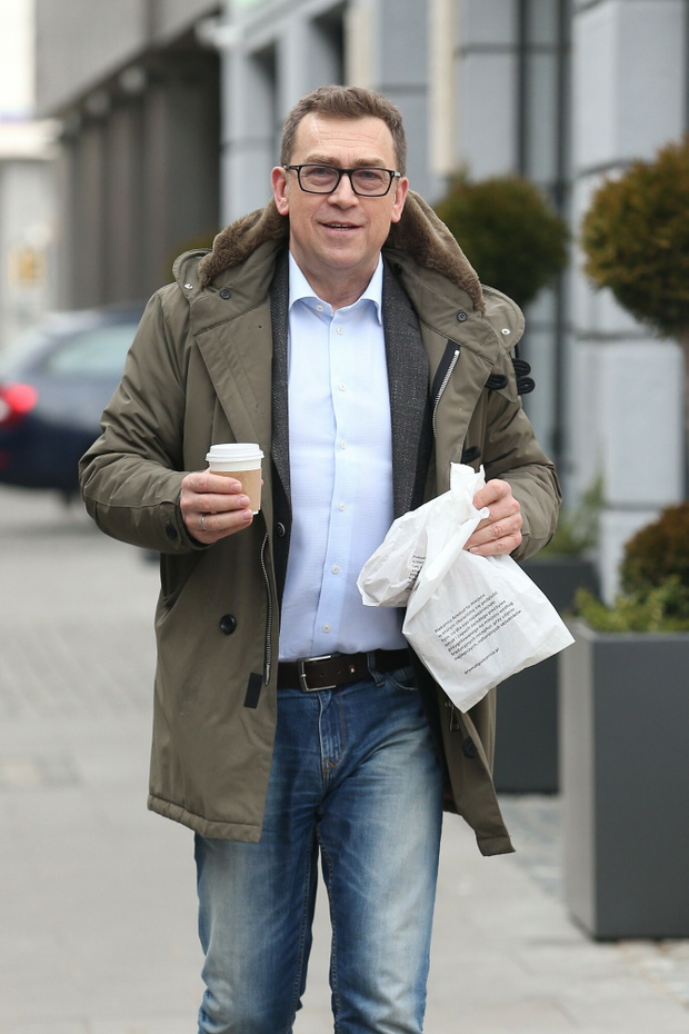 Maciej Or?o? przed studiem Dzie? Dobry TVN