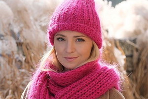 Barbara Kurdej-Szatan na planie "M jak miłość"