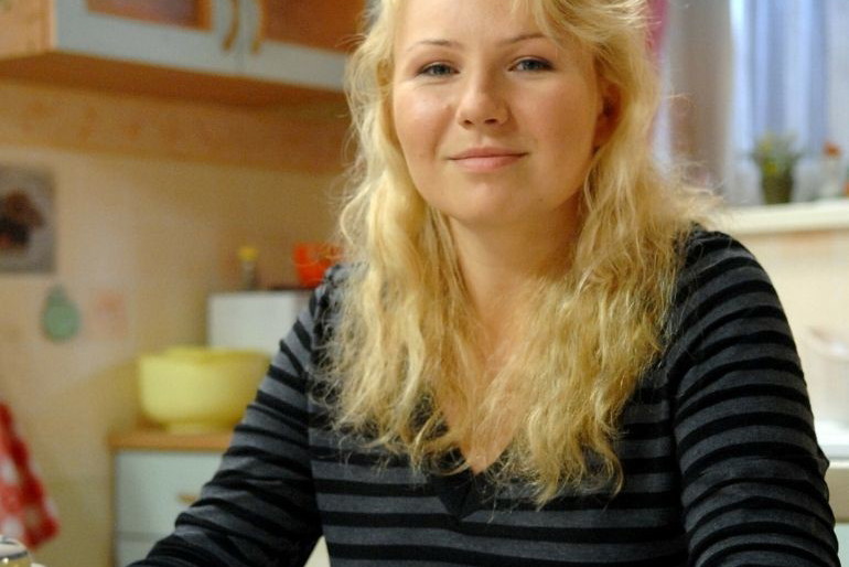 Anna Guzik na planie serialu Hela w opałach