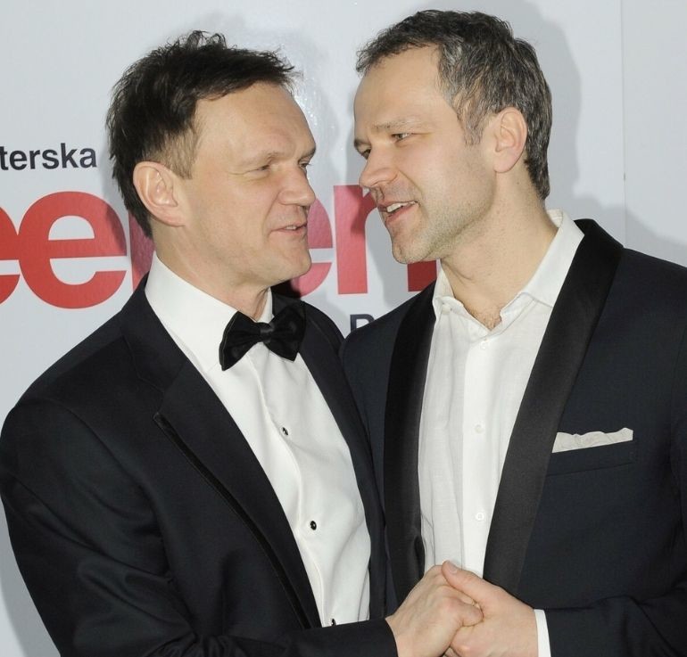 Cezary Pazura z bratem Radosławem
