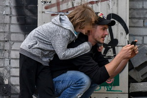 Mikołaj Roznerski z synem