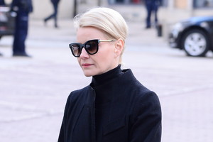 Małgorzata Kożuchowska na pogrzebie Pawła Królikowskiego