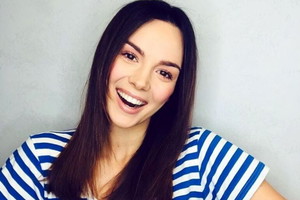 Paulina Krupińska w bluzce w paski