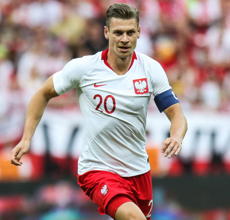 Łukasz Piszczek na meczu reprezentacji Polski