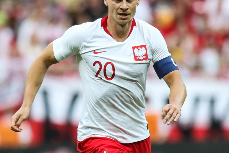 Łukasz Piszczek na meczu reprezentacji Polski