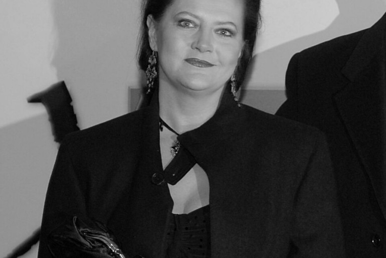 Hanna Polk - czarno białe zdjęcie aktorki