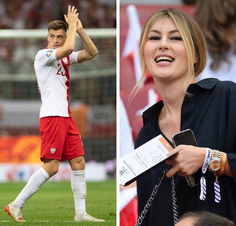 Paulina Piątek na meczu Polska- Izrael
