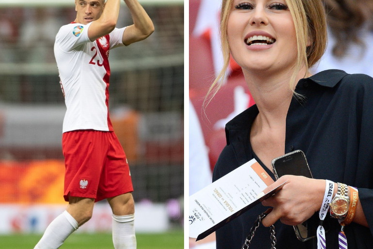 Paulina Piątek na meczu Polska- Izrael