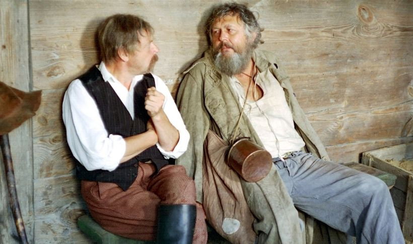 Jerzy Bińczycki na planie filmu "Znachor"