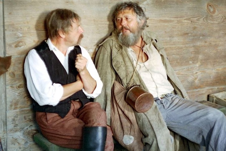 Jerzy Bińczycki na planie filmu "Znachor"