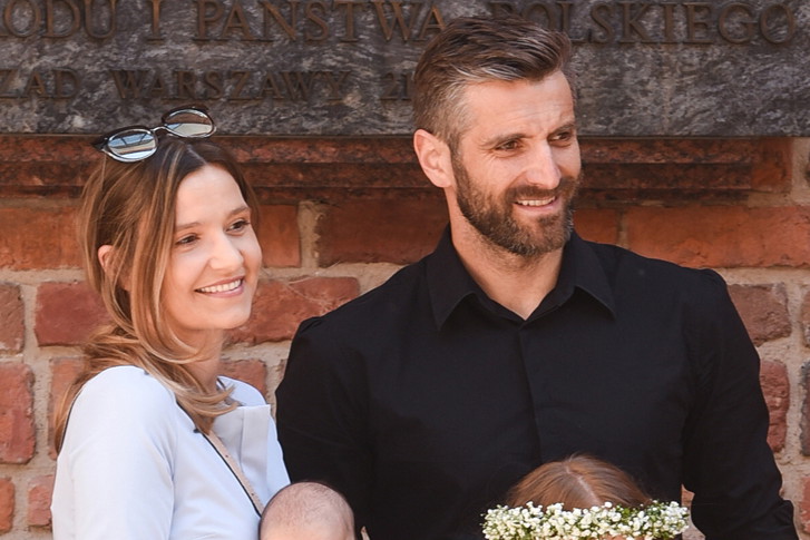 Joanna Koroniewska, Maciej Dowbor na komunii córki Janinki