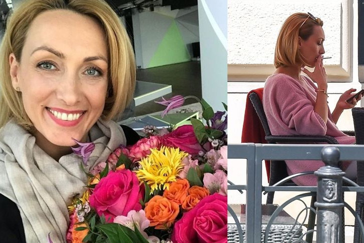 Anna Kalczyńska przyłapana na paleniu papierosów