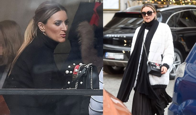 Karolina Szostak na spotkaniu w restauracji