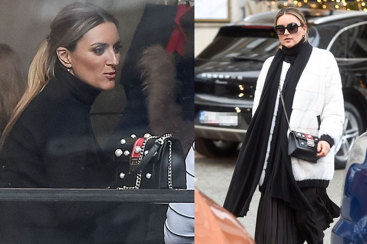 Karolina Szostak na spotkaniu w restauracji
