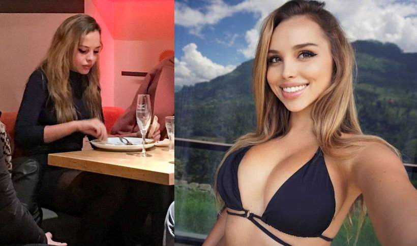 Weronika Bielik na spotkaniu ze znajomymi