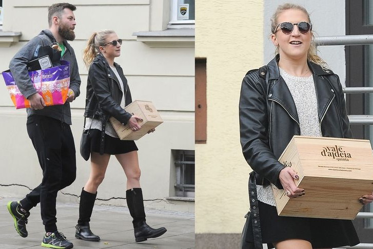 Lara Gessler z mężem