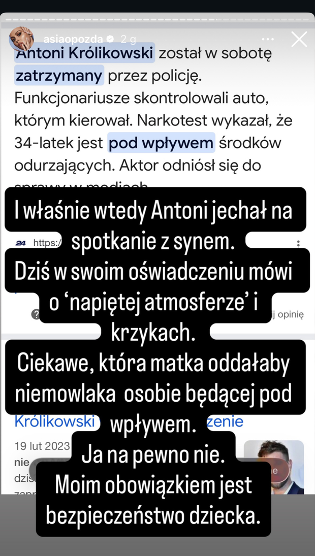 Joanna Opozda o Antonim Królikowskim
