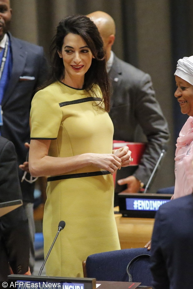 Amal Clooney przemawia w siedzibie ONZ