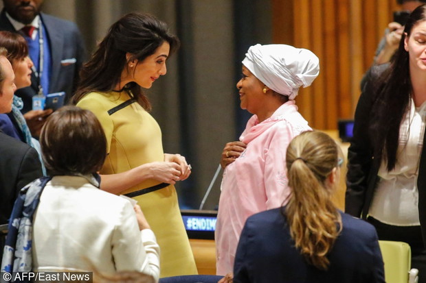 Amal Clooney przemawia w siedzibie ONZ