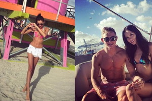 Jakub Rzeźniczak i Edyta Zając na wakacjach