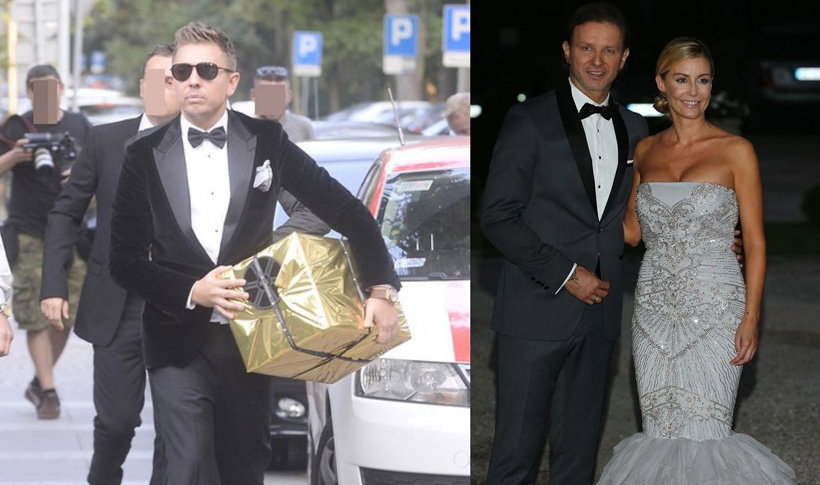 Łukasz Jemioł pokazał prezent dla Małgorzaty Rozenek i Radosława Majdana