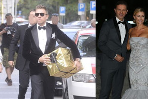 Łukasz Jemioł pokazał prezent dla Małgorzaty Rozenek i Radosława Majdana