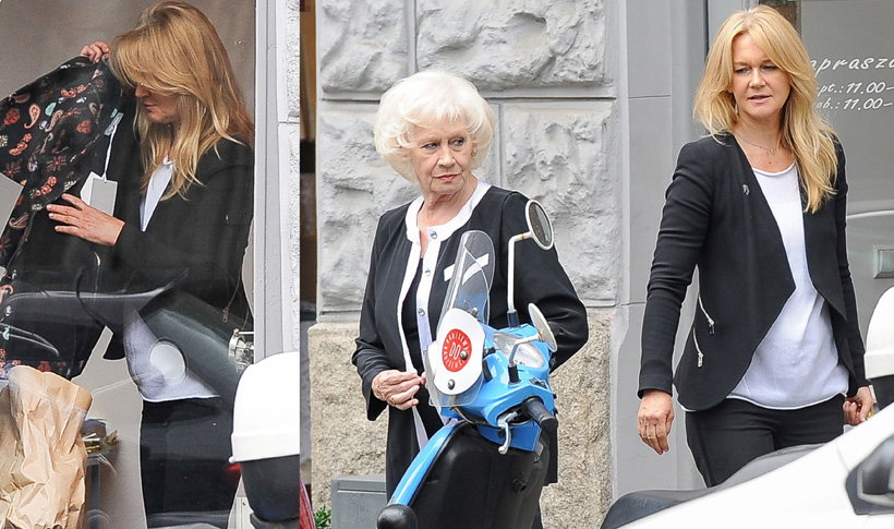 Grażyna Torbicka z mamą na zakupach