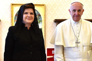 Beata Szydło na audiencji u papieża Franciszka