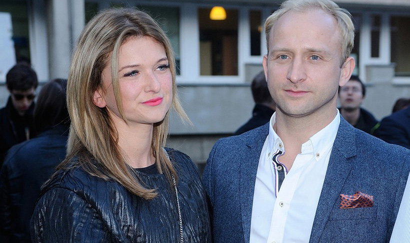 Borys Szyc i Justyna Jeger- Nagłowska na premierze filmu o Irenie Sendlerowej