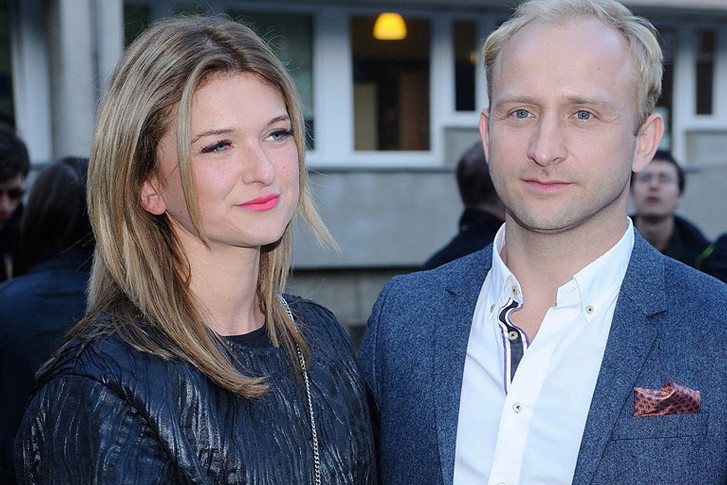 Borys Szyc i Justyna Jeger- Nagłowska na premierze filmu o Irenie Sendlerowej